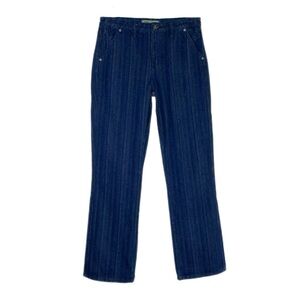 Rock & Roll Cowgirl Hooey Jacquard Stripe High Rise Bootcut Jeans *Long*